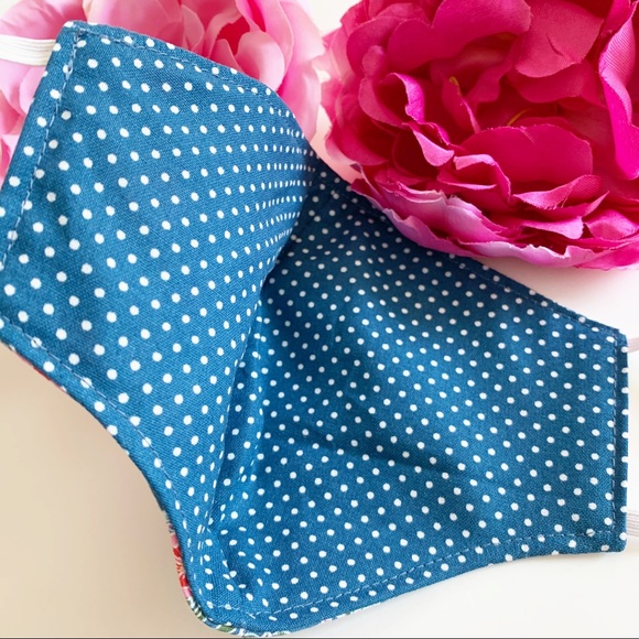 3/$25 Triple Layer Handmade Face Mask - Picture 3 of 5